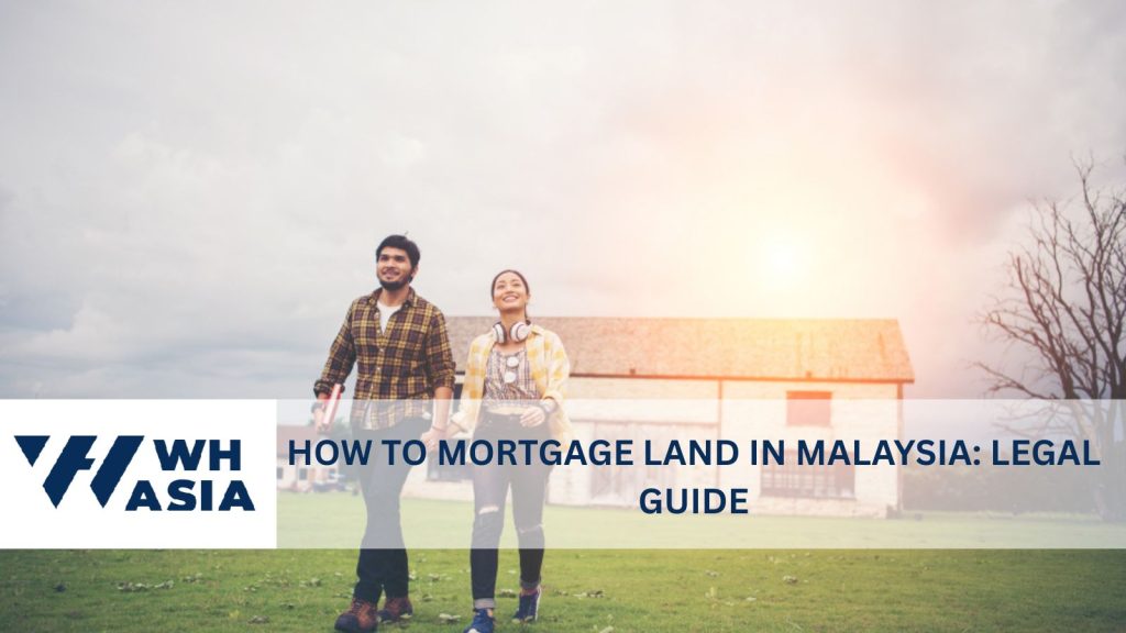 Two people walking away from a house they just mortgaged, representing the question on how to mortgage land